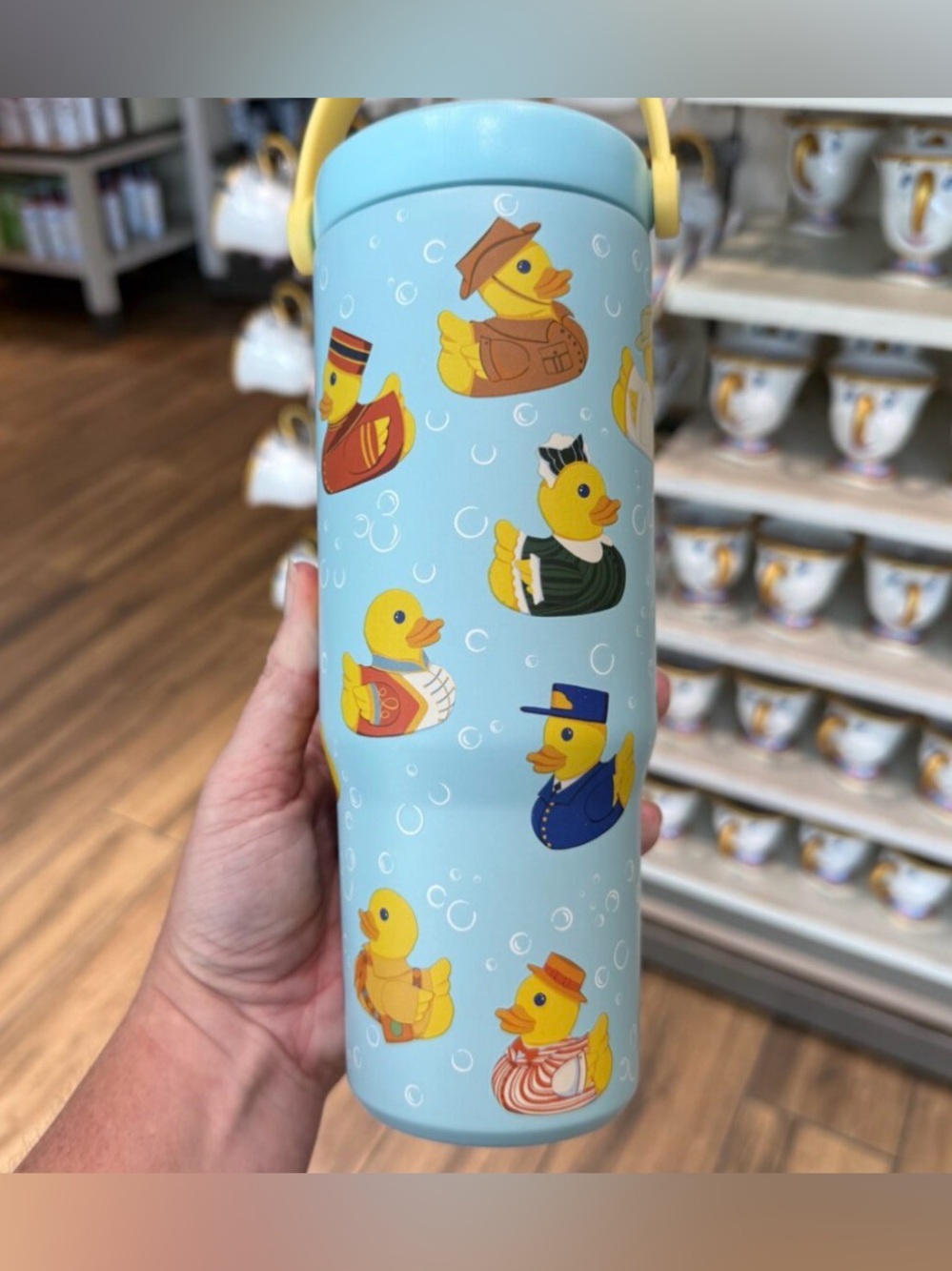 Disney Parks 2026 Cast Member Outfit Duck Characters Metal Water Bottle 27oz New